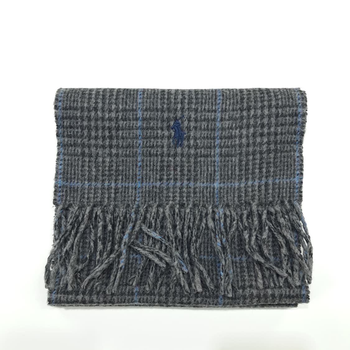 MX254 폴로 랄프로렌 하운드투스 그레이 양면 버진울 목도리 머플러 상품이미지7
