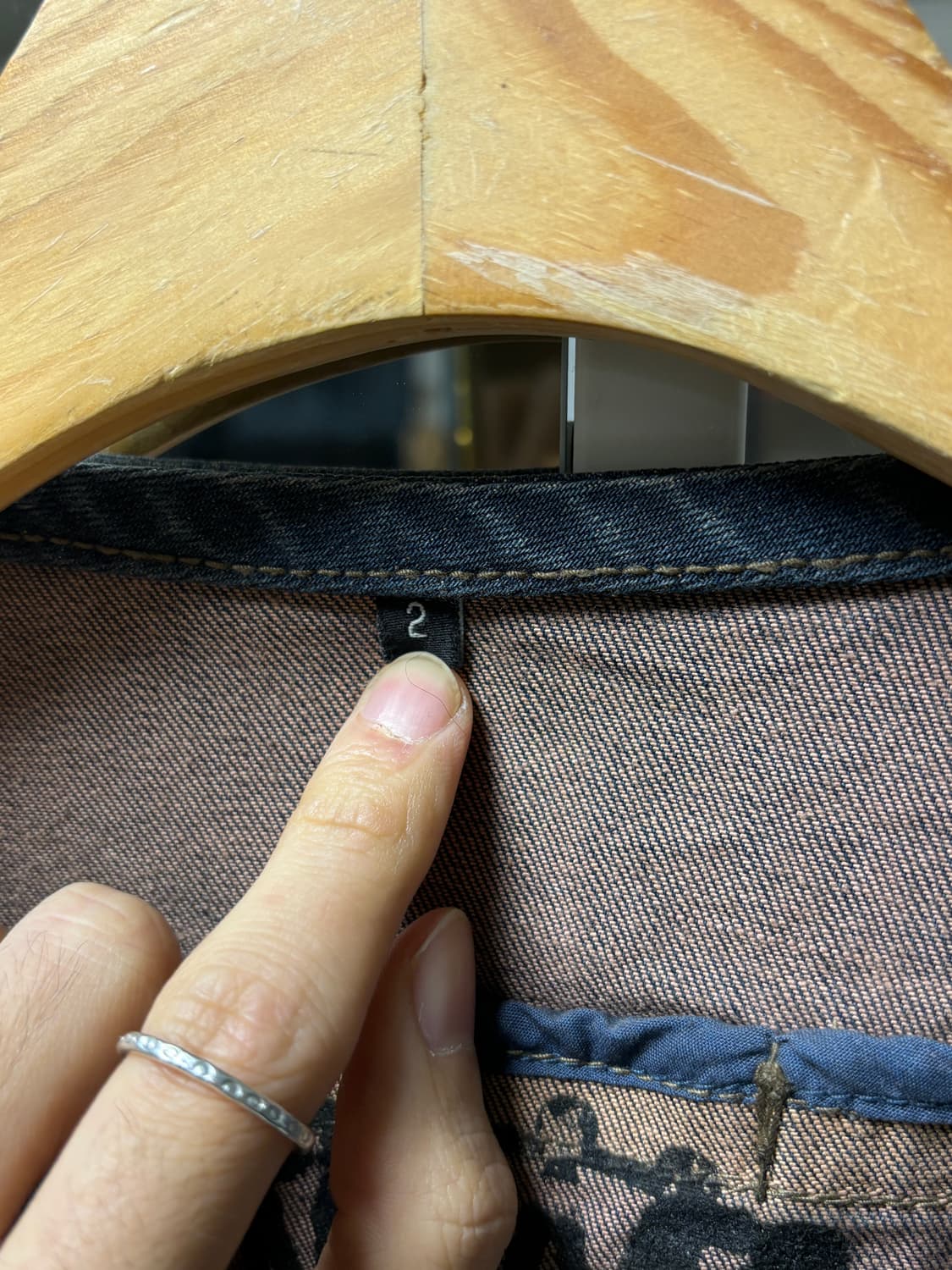 오브제 스터드 집업 데님자켓  상품이미지5