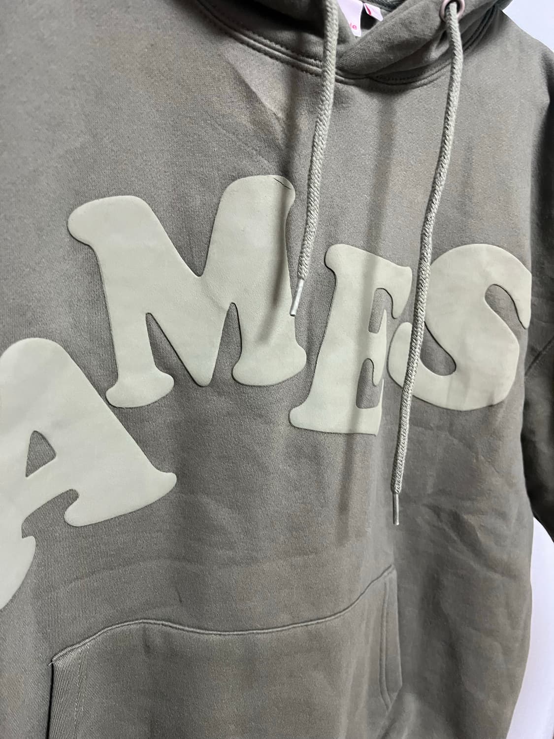 아메스(ames) 월드와이드 올리브색 후드티 상품이미지2