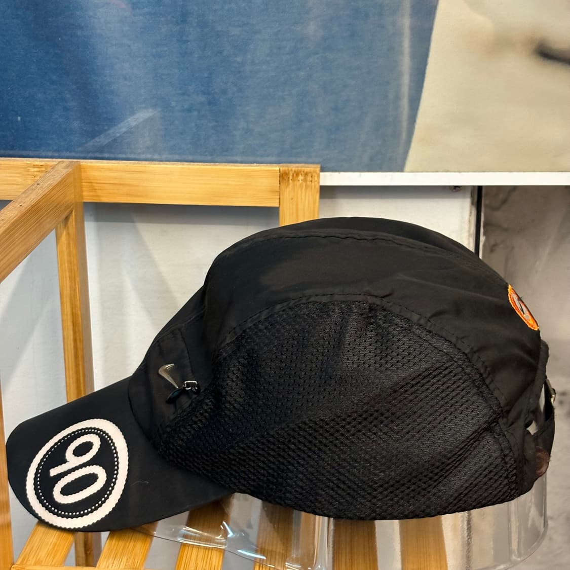 00s 나이키 올드스쿨 빈티지 블랙 나일론 볼캡 OS 상품이미지3