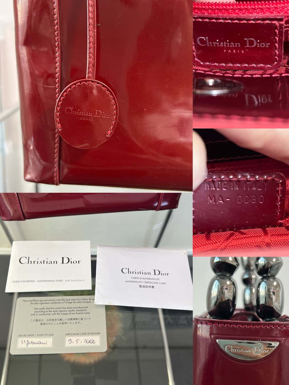 크리스찬 디올 말리스 미니 레더 토트백 상품이미지9