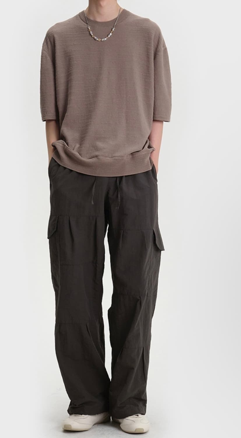 Belier | Drizzle Cargo Pants - Khaki Gra 상품이미지2