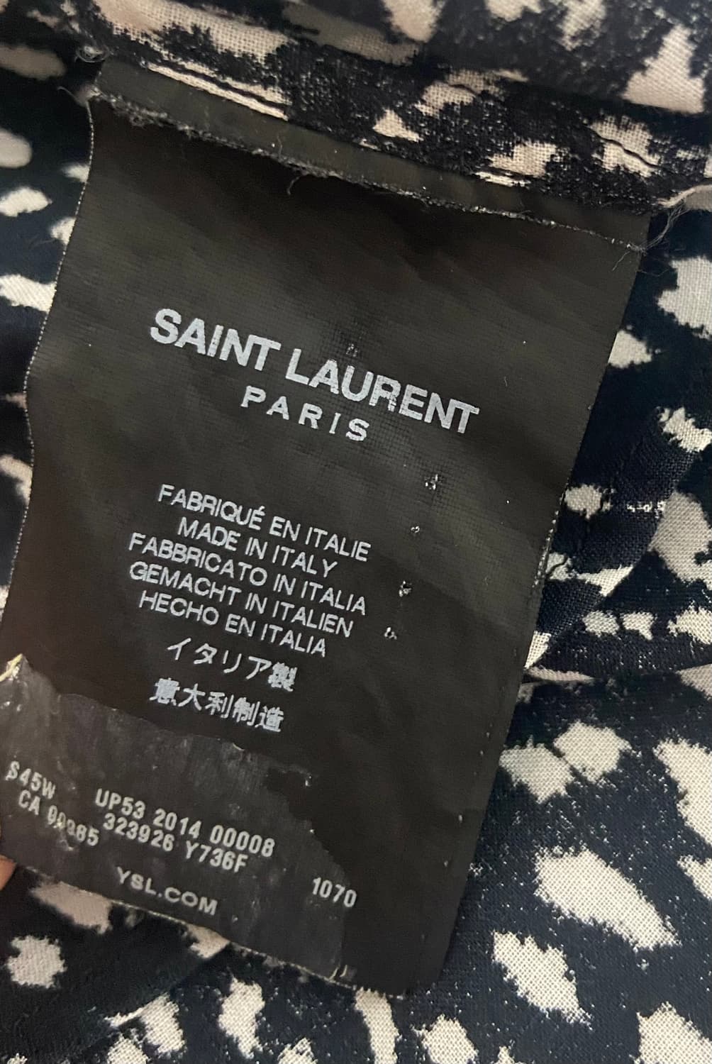 생로랑 베이비캣 웨스턴 셔츠 38 상품이미지4