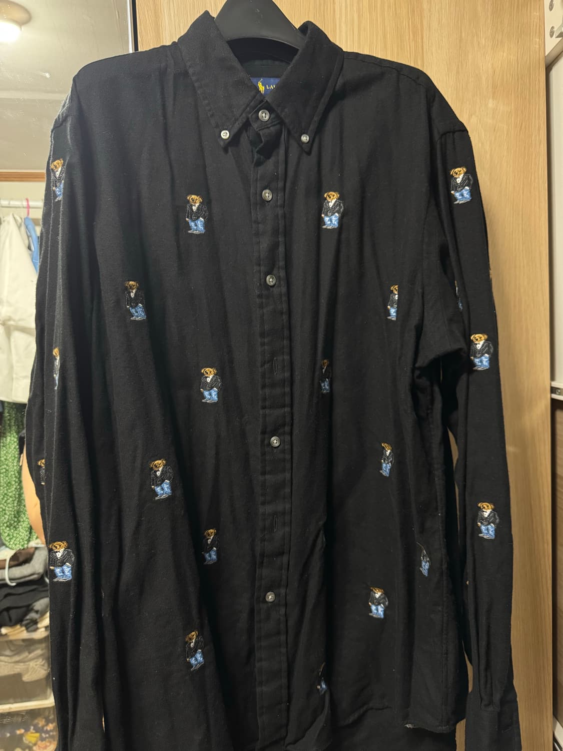 폴로 랄프로렌 테디베어 패턴 셔츠 L 상품이미지1