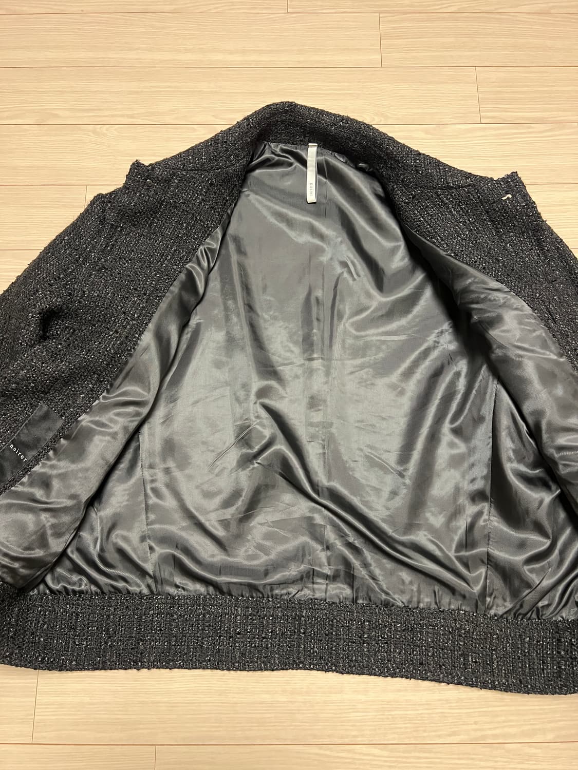 noirer 트위드 크롭 자켓 블랙 / 52 상품이미지7