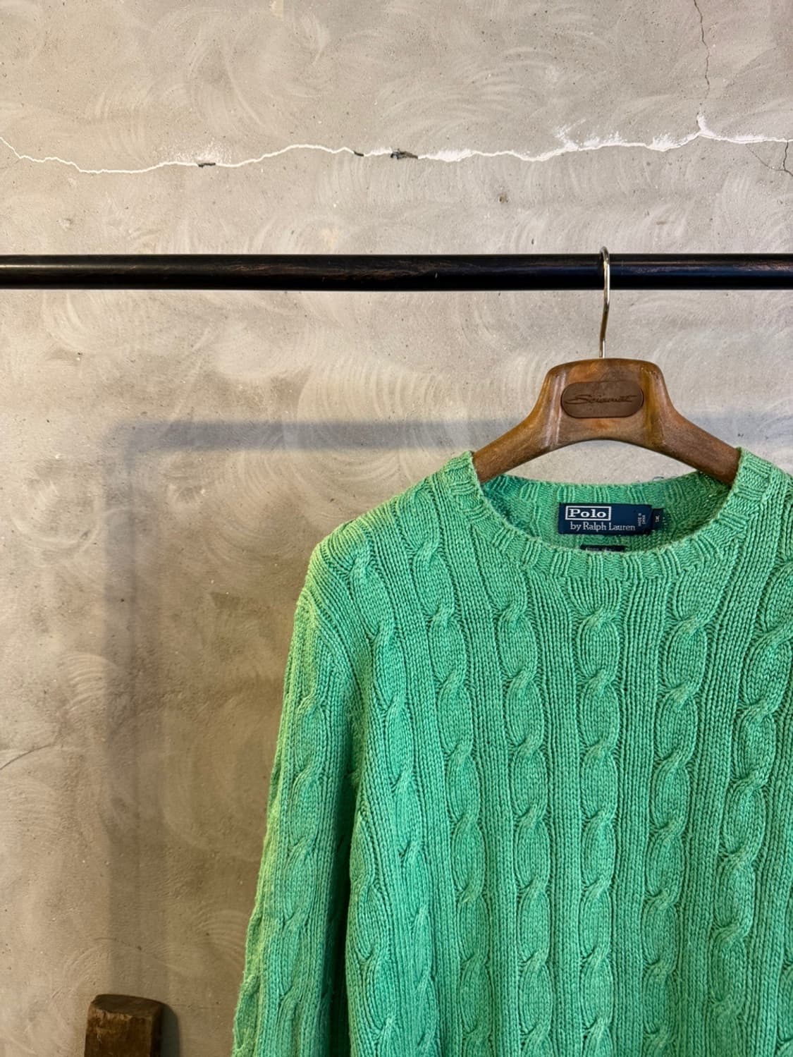 폴로 랄프로렌 100% 실크 핸드 케이블 니트 105 상품이미지2