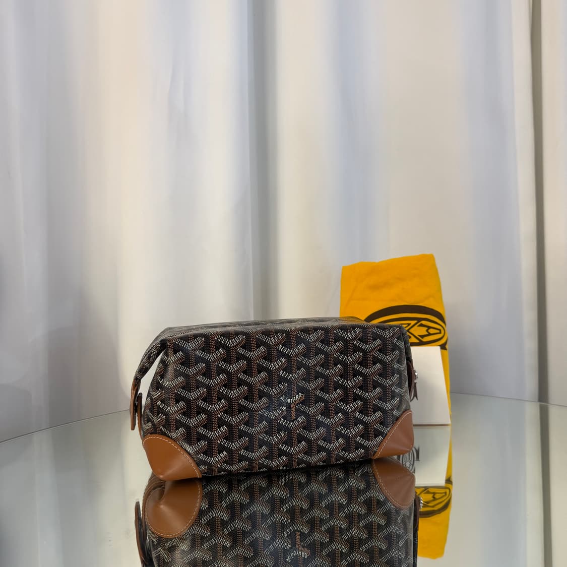 [정품] 고야드 보잉 25 토일렛 백 블랙 탄 상품이미지4