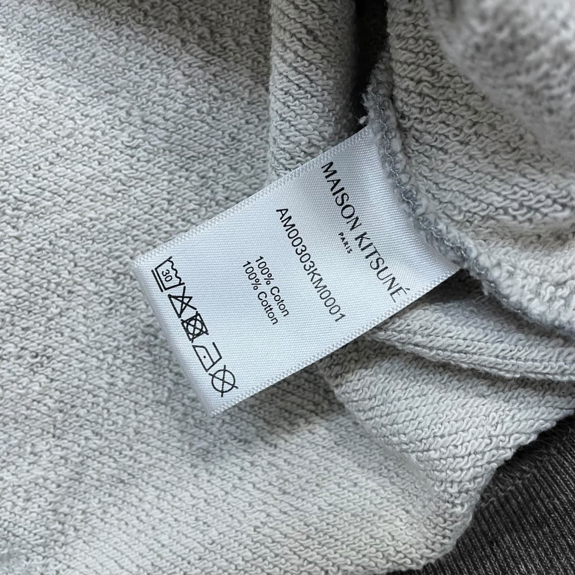 메종키츠네 폭스 헤드 패치 크루넥 맨투맨 그레이 상품이미지4