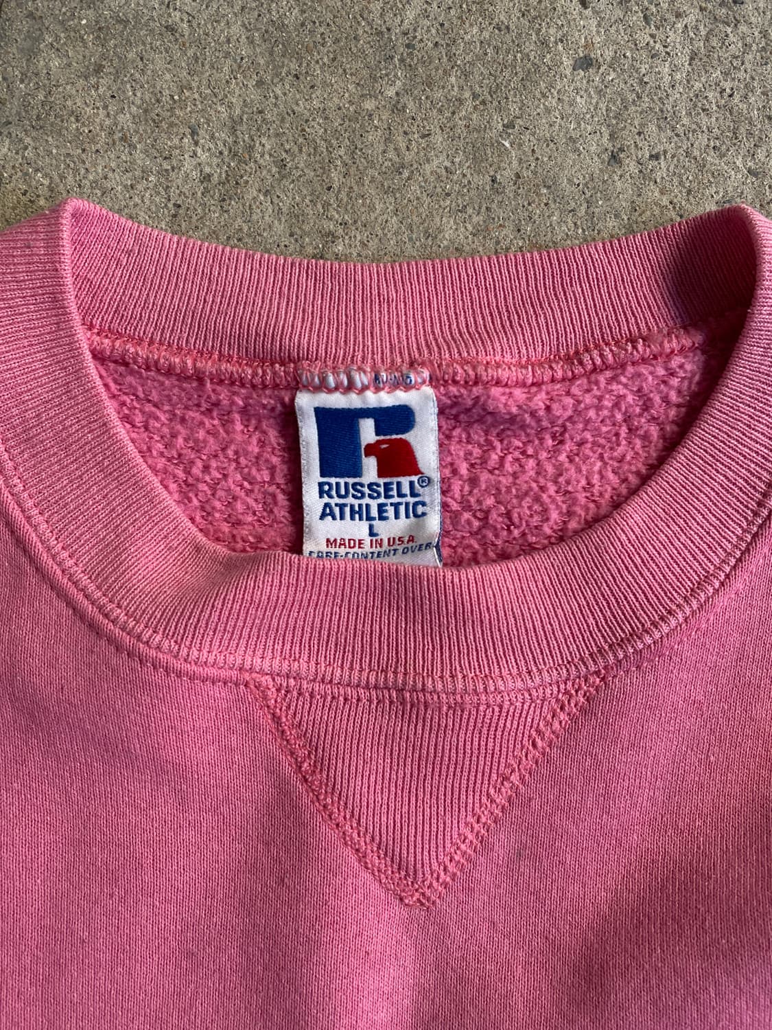 90s Russell Pink Sweatshirt(USA Made 상품이미지5