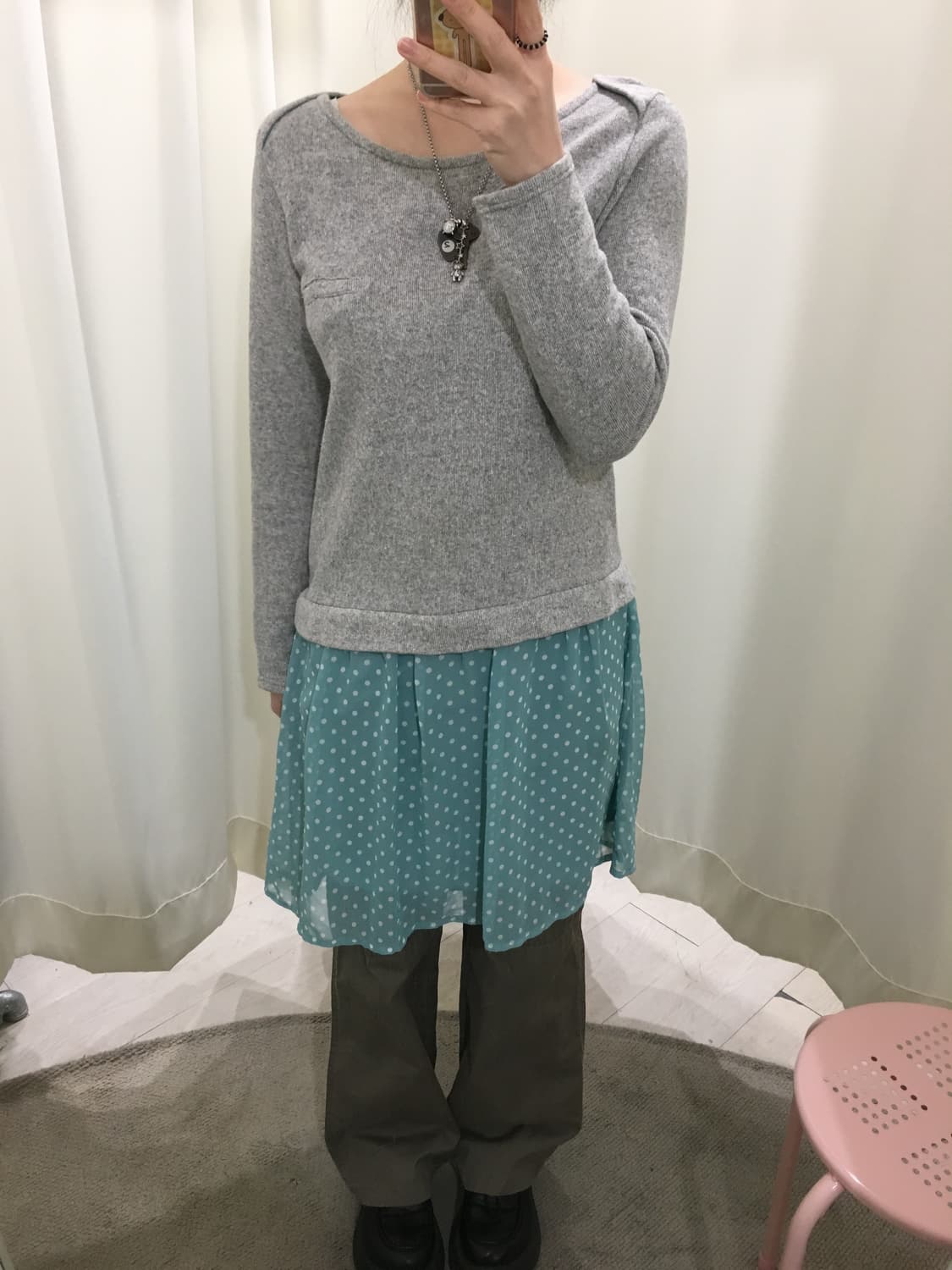 sawako dot knit onepiece 상품이미지7