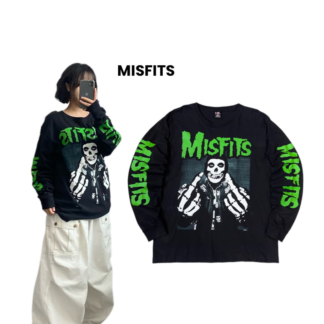 MISFITS 미스핏츠 90s OG USA giant by anvil 롱 상품이미지1
