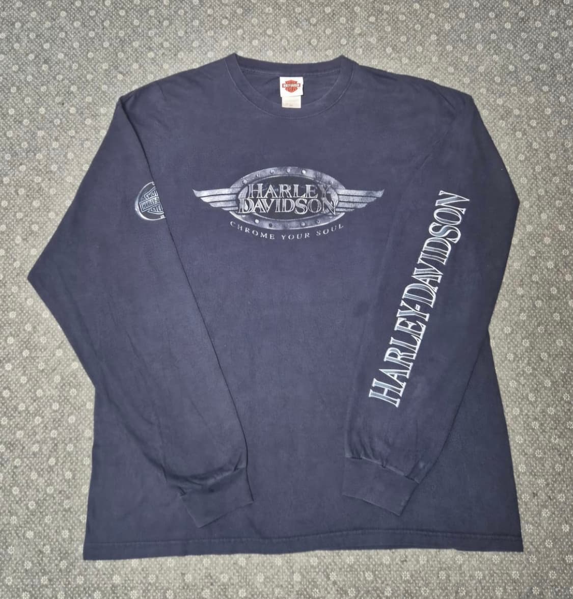 [XXL]00s US Made 할리데이비슨 롱슬리브 - 187 상품이미지1