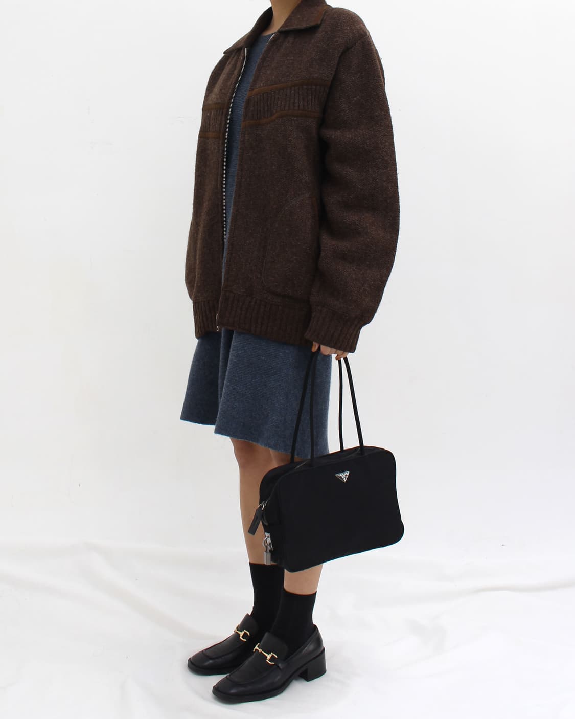 A.P.C 아페쎄 울 니트 a라인 라운드 넥 원피스 상품이미지10