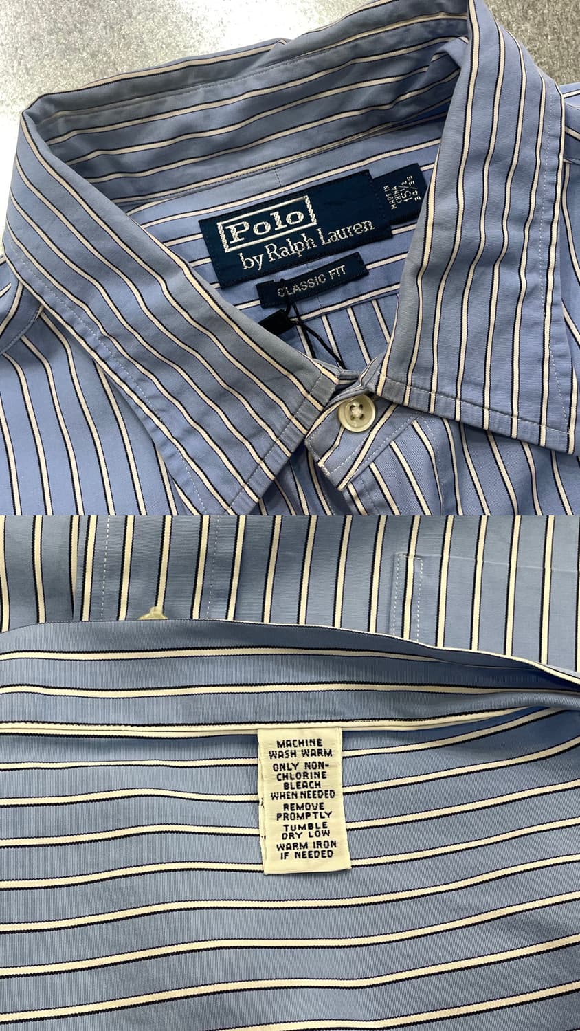 (15 2/1) POLO 폴로 랄프로렌 스트라이프 셔츠 클래식핏 상품이미지9