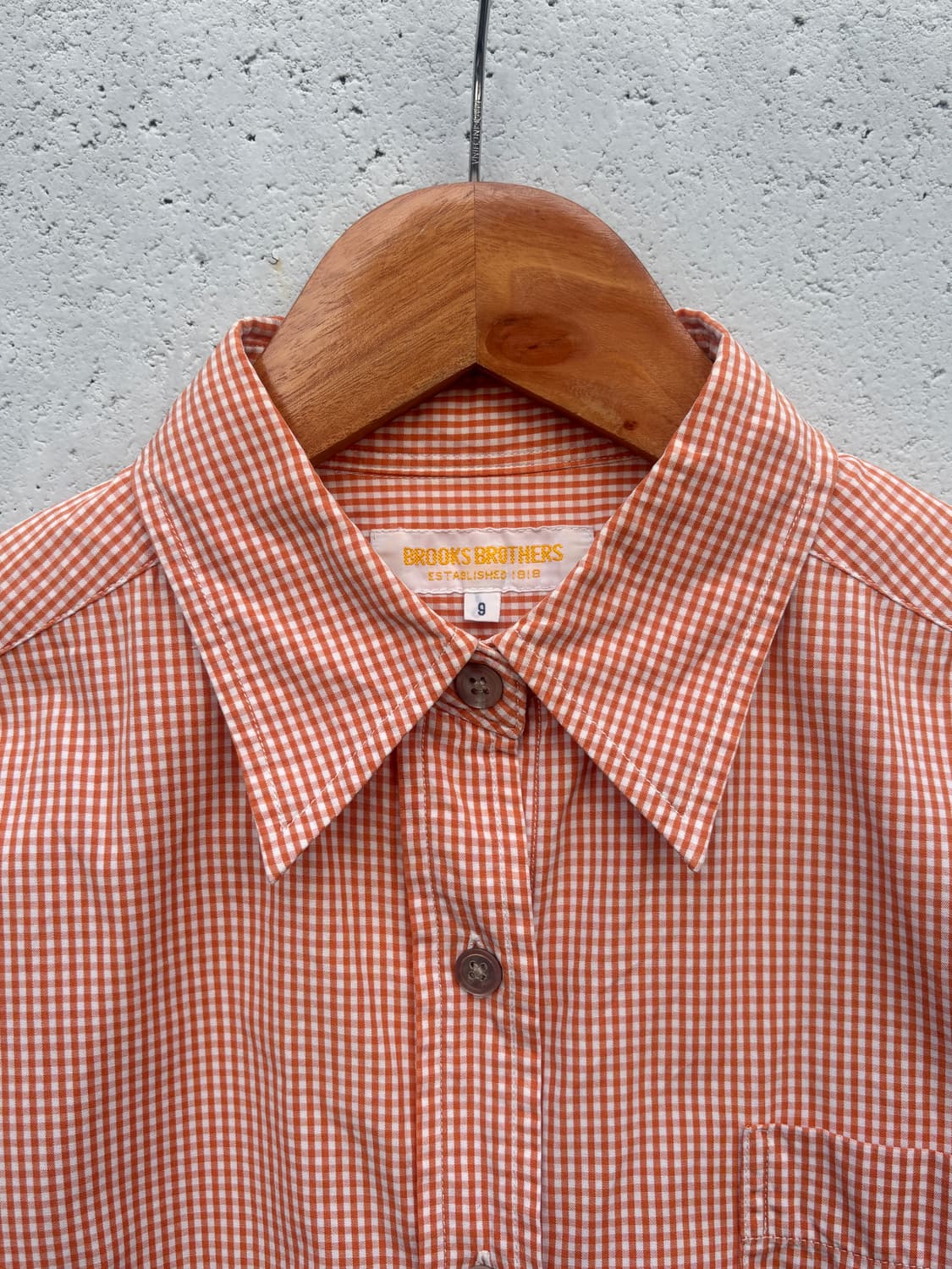 브룩스브라더스 오렌지 체크셔츠 상품이미지6