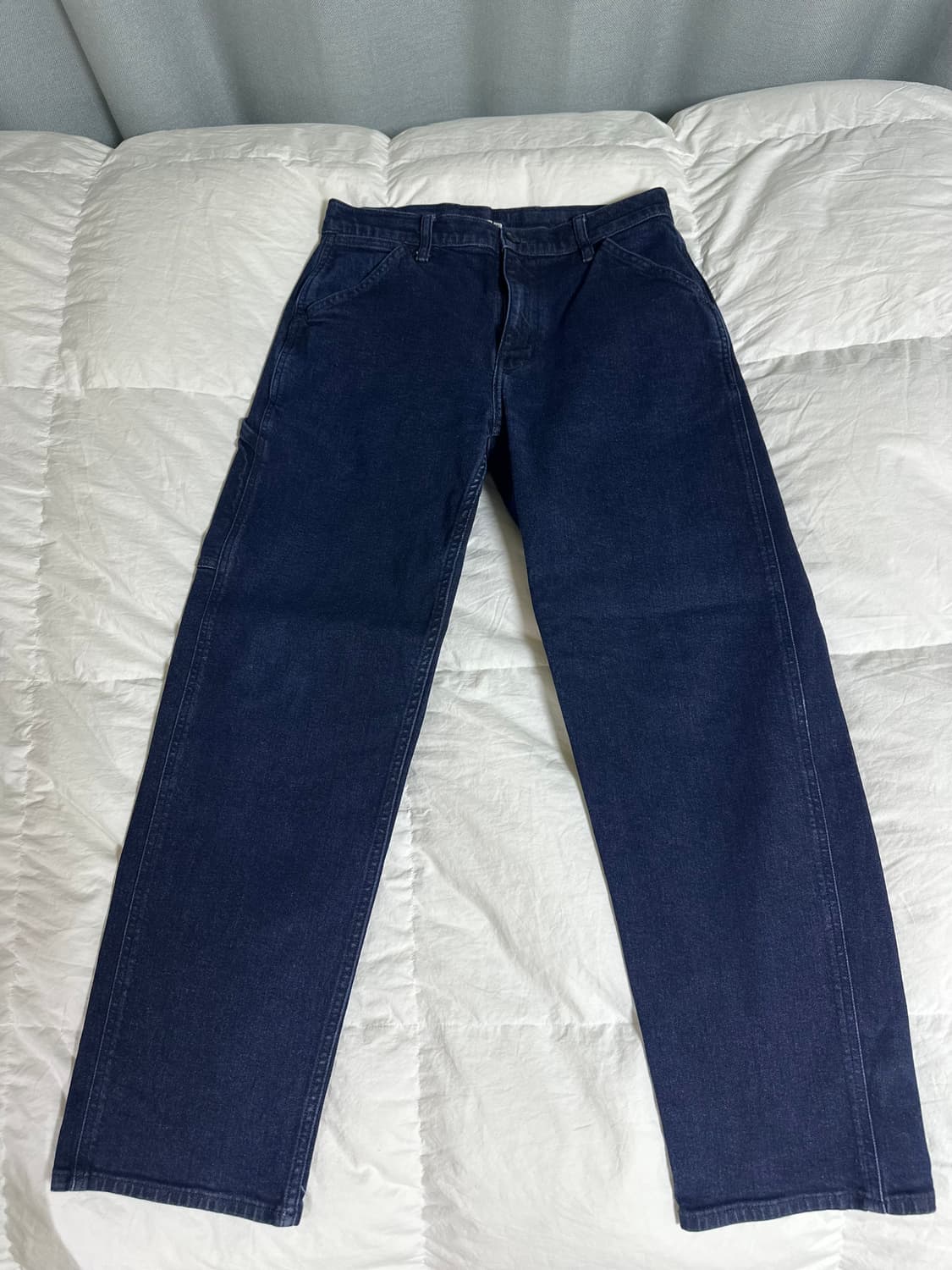 유니클로 와이드핏 카펜터 팬츠 S 다크네이비 상품이미지2