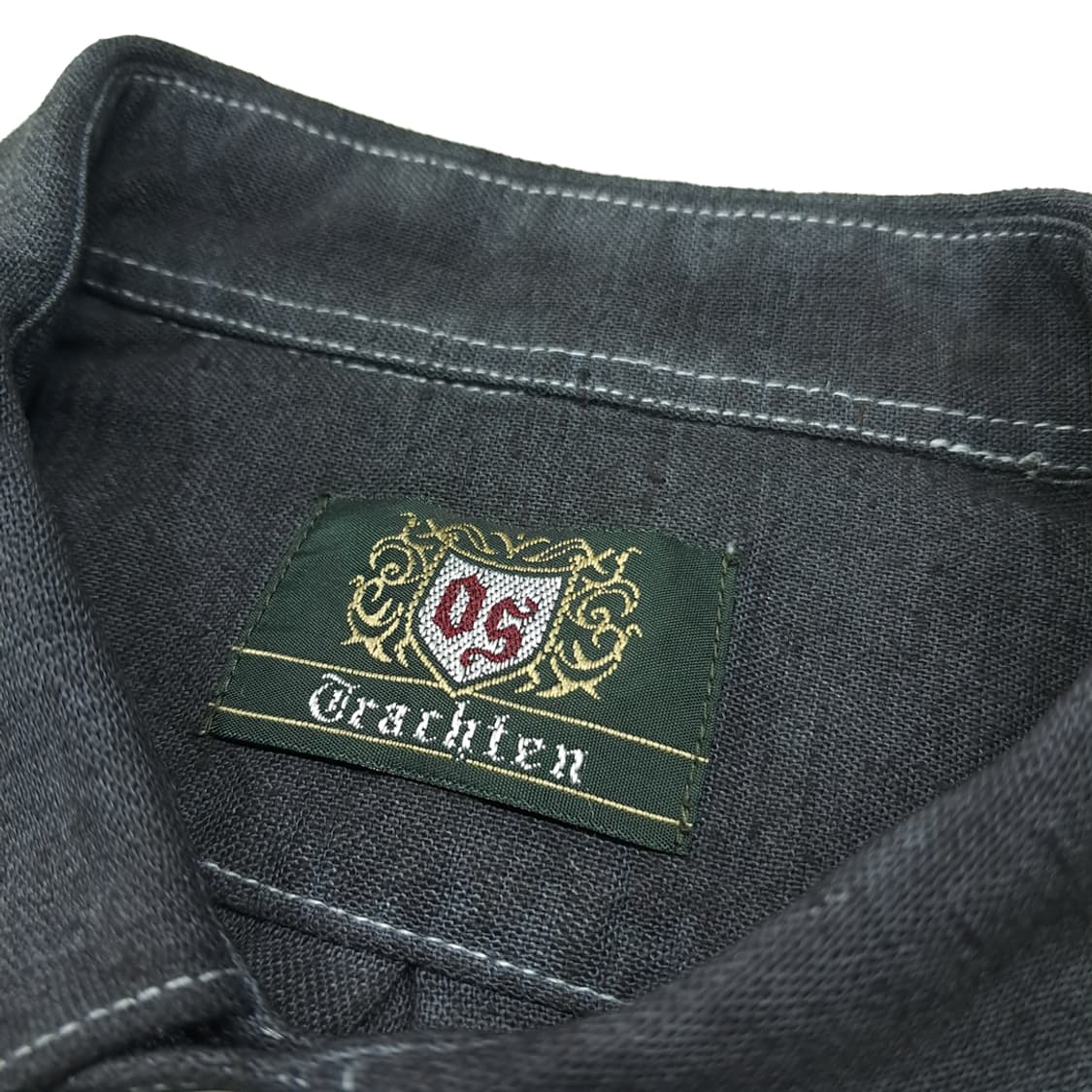 CL665 XL OS 90s 린넨 독일 트라흐텐 바바리안 알펜 셔츠남방 상품이미지3