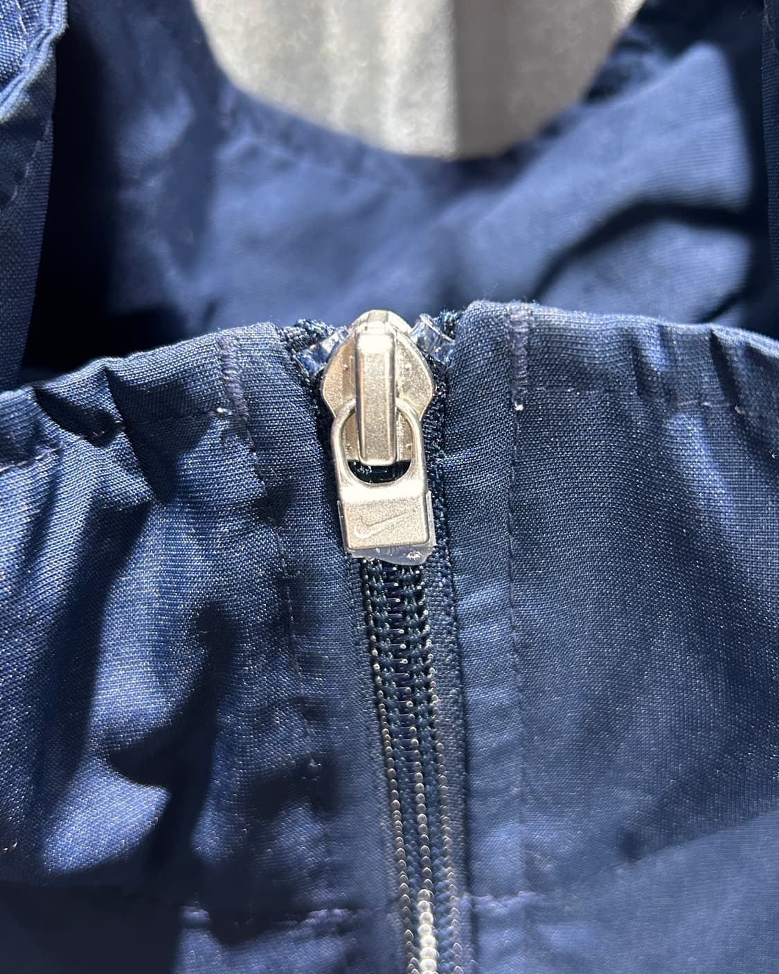 M 나이키 스우시 올드스쿨 사이드라인 화네이비 바람막이 상품이미지8