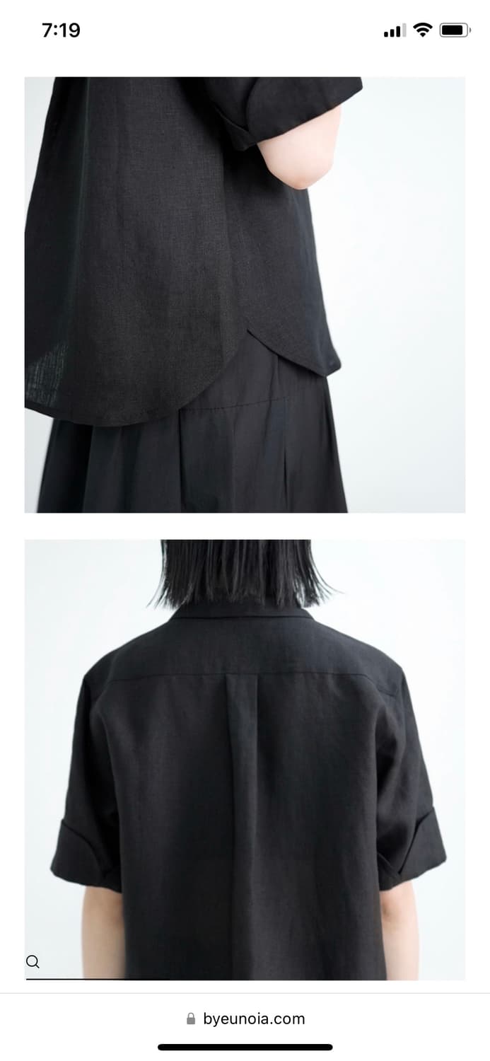 유노이아 린넨 반팔 셔츠 상품이미지5