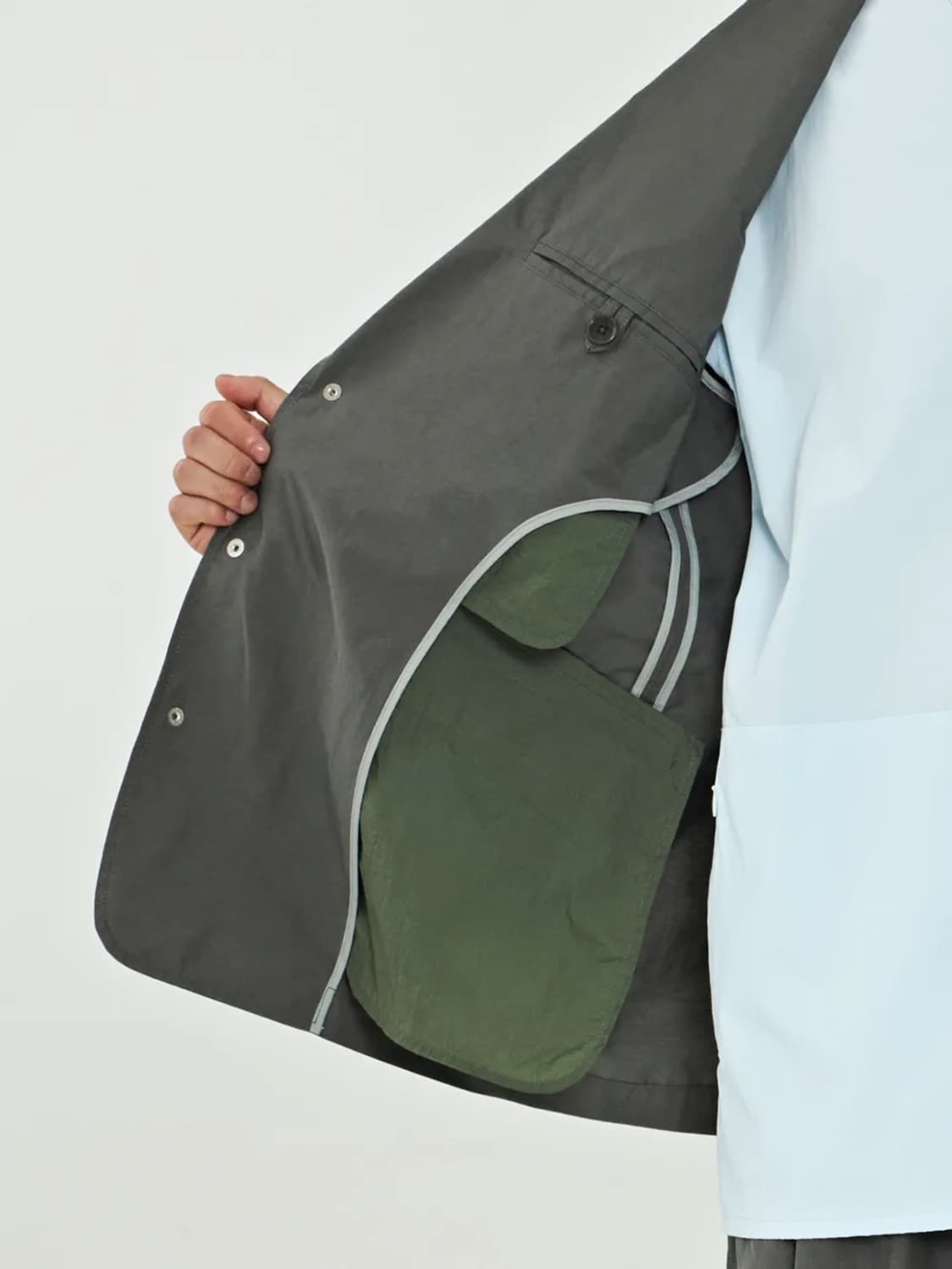 네이더스 NEITHERS 크리에이터수트세트업 Olive Grey 상품이미지4