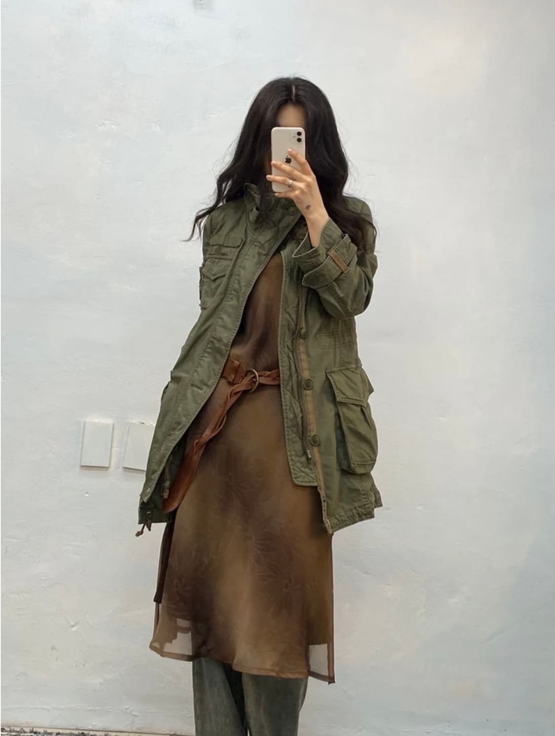 [1453]Min@rna khaki field jacket# 상품이미지1