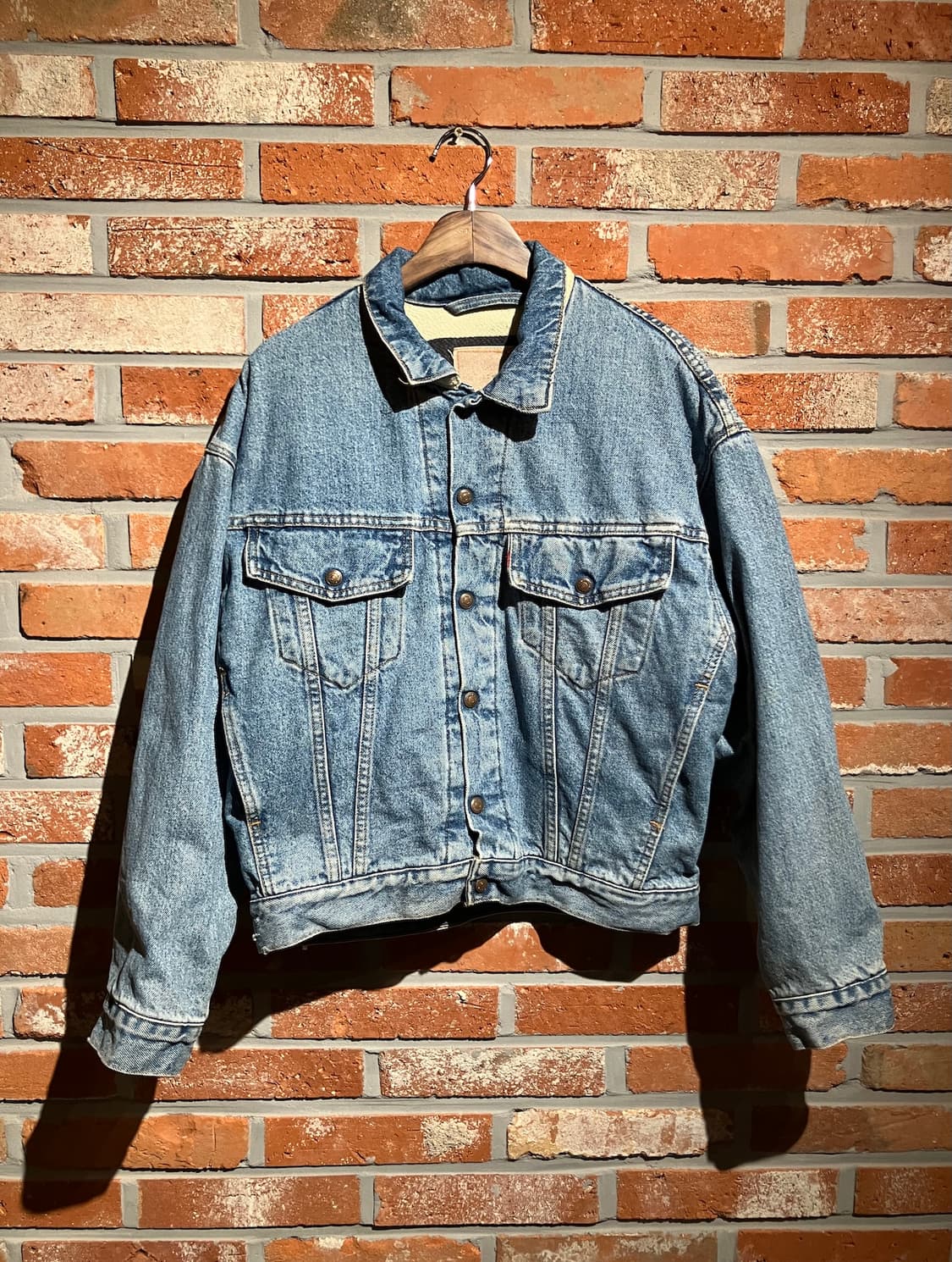 90s USA 빈티지 리바이스 허더슨베이 리버시블 데님 자켓 상품이미지3