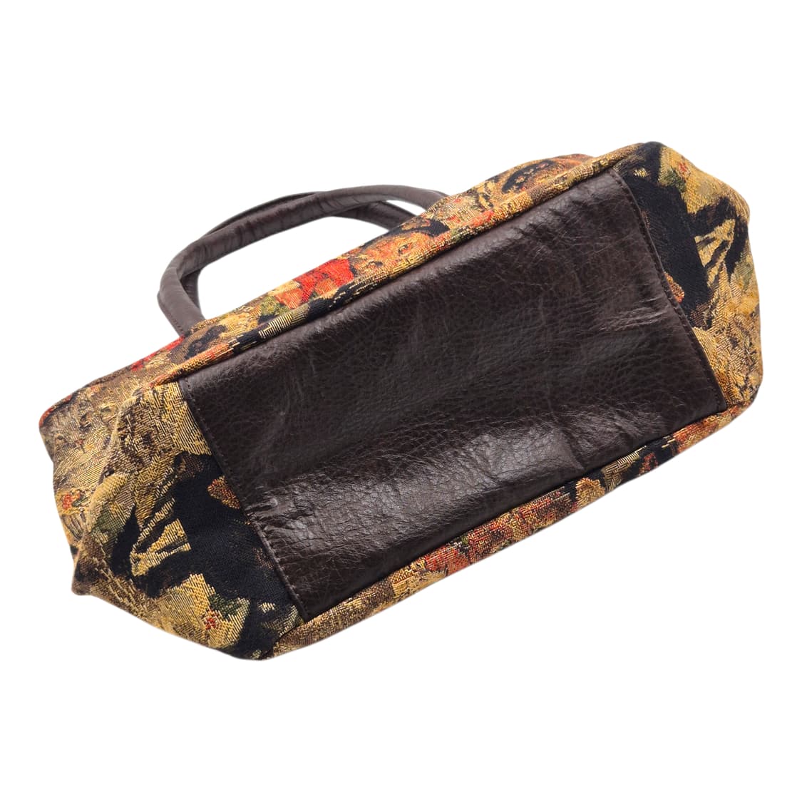 90s 야마토야 엔틱 고블랭 레더 고양이 핸드백 상품이미지4