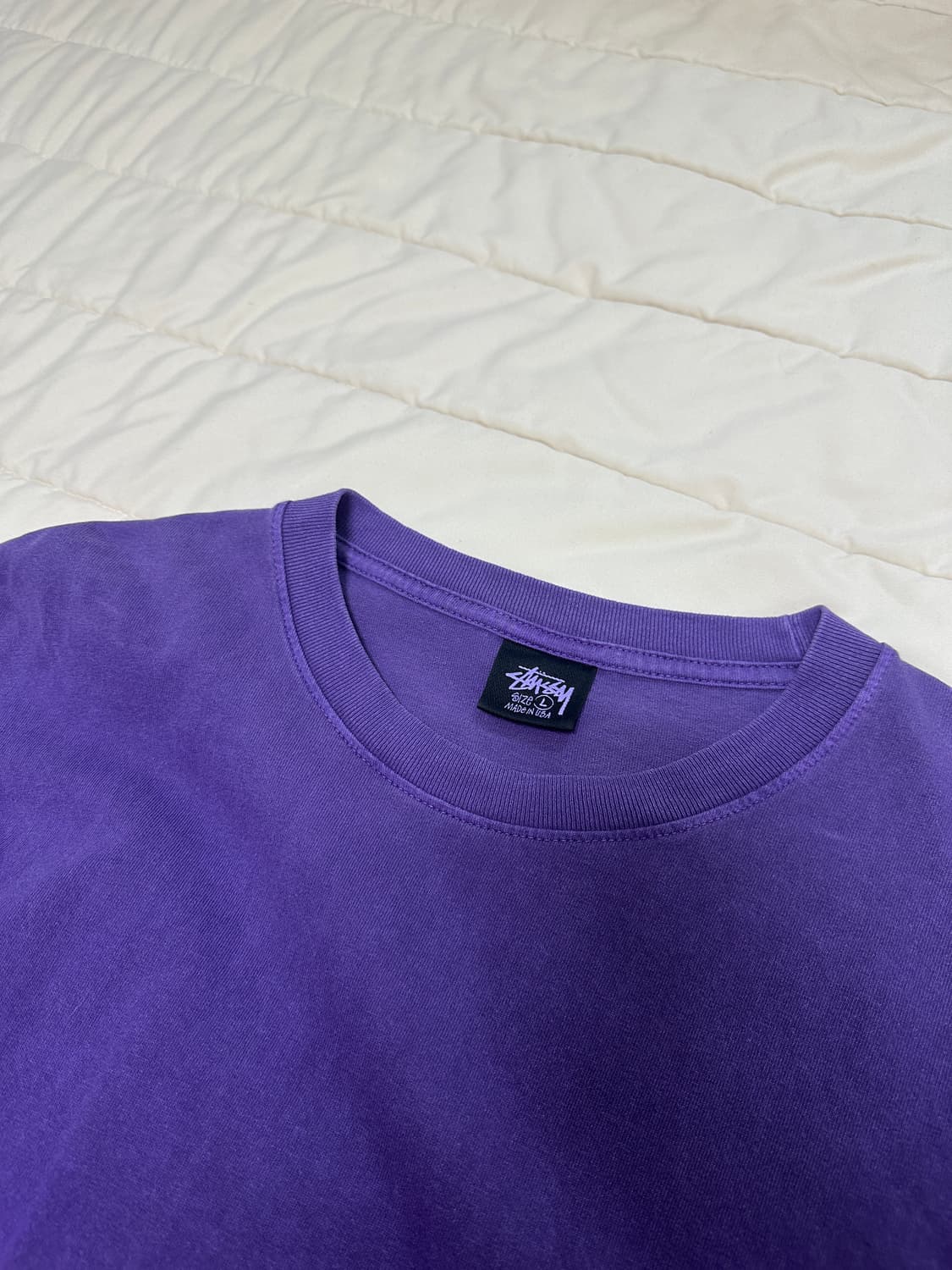 스투시 비너스 피그다이 롱슬리브 퍼플 L 상품이미지3