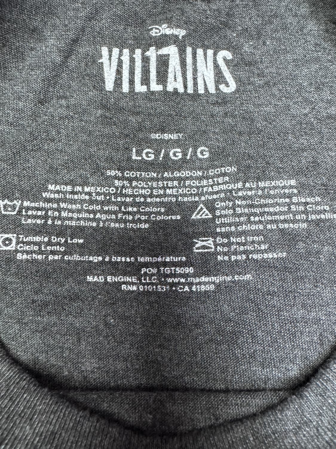 빈티지 디즈니 빌런 DISNEY VILLAINS 캐릭터 티셔츠 L 상품이미지3