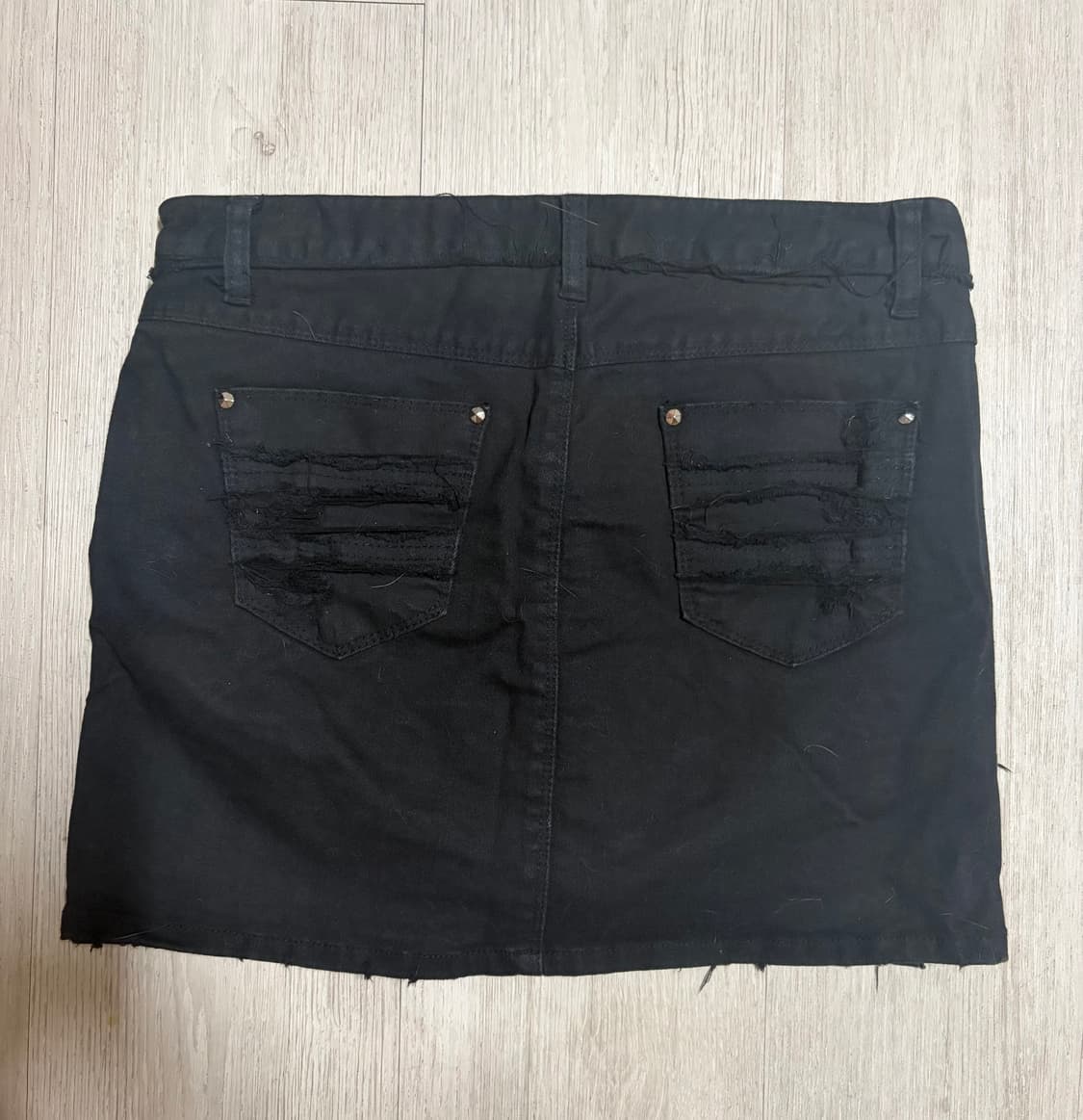 펑크 갸루 치마 스커트 블랙 아케호무 상품이미지3