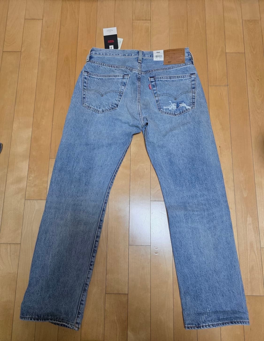 (32 30) 리바이스 501 셀비지 터콰이즈 리벳 상품이미지2