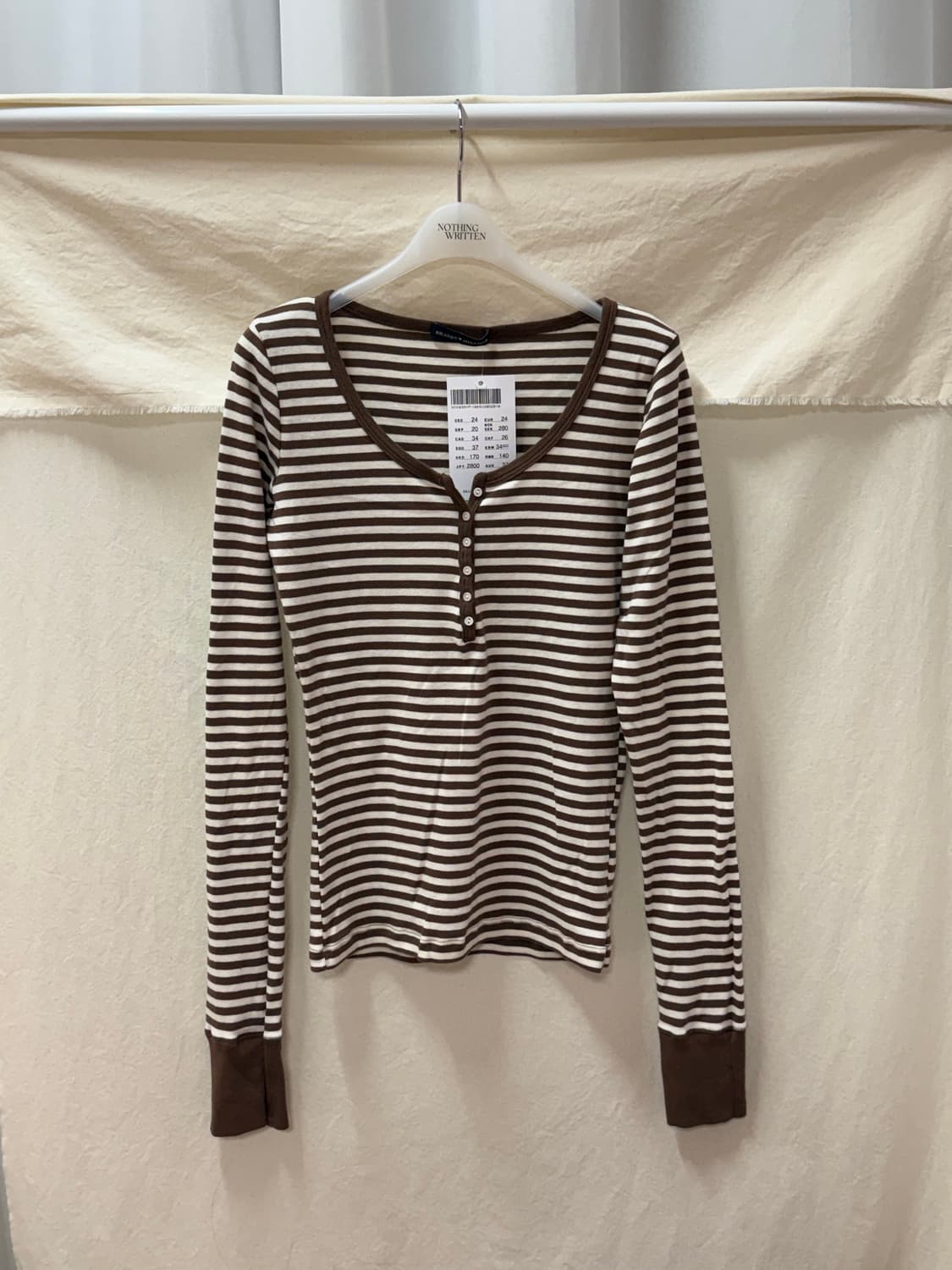 브랜디멜빌 스트라이프 롱슬리브 상품이미지1