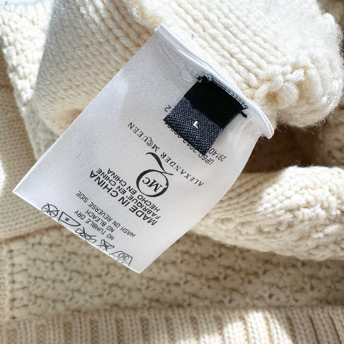 알렉산더 맥퀸 울 케이블 니트 상품이미지8