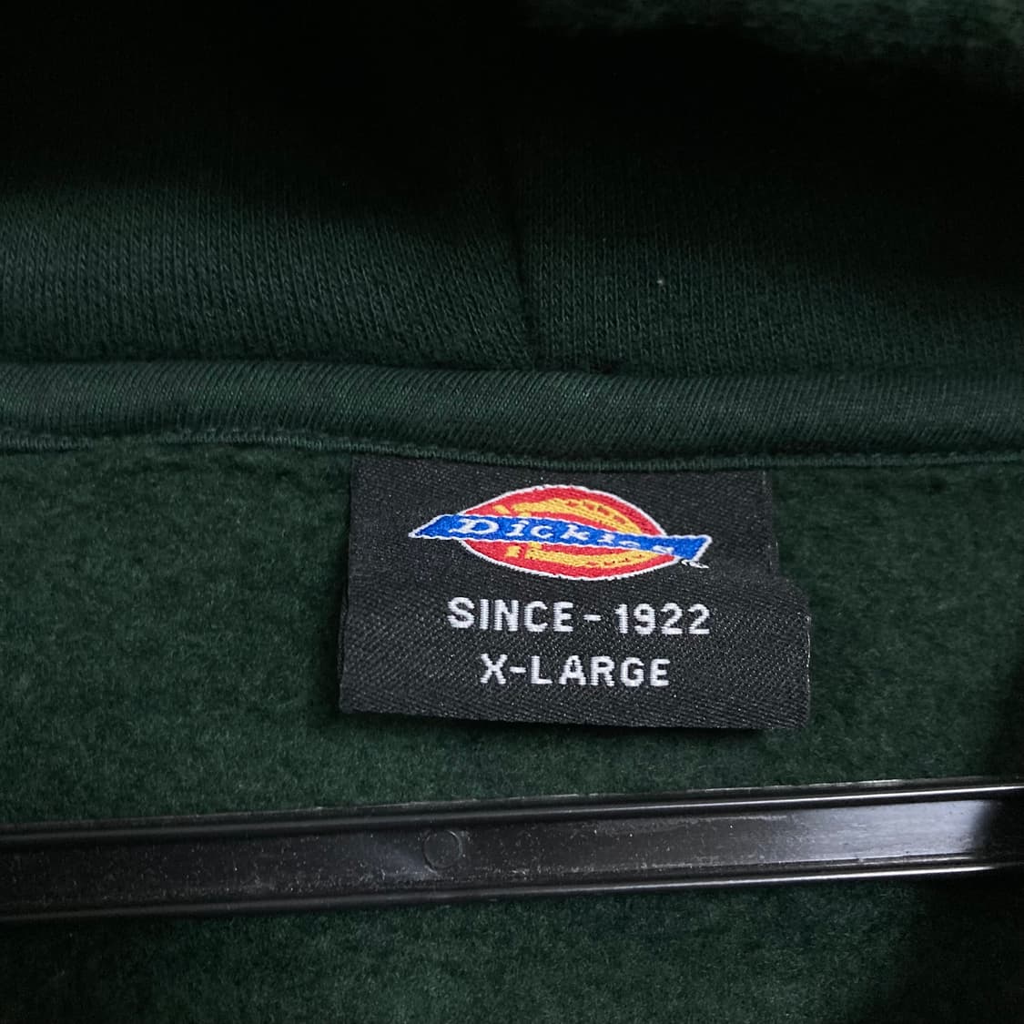 디키즈 스펠아웃 빅로고 그린 컬러 후드 집업 상품이미지5