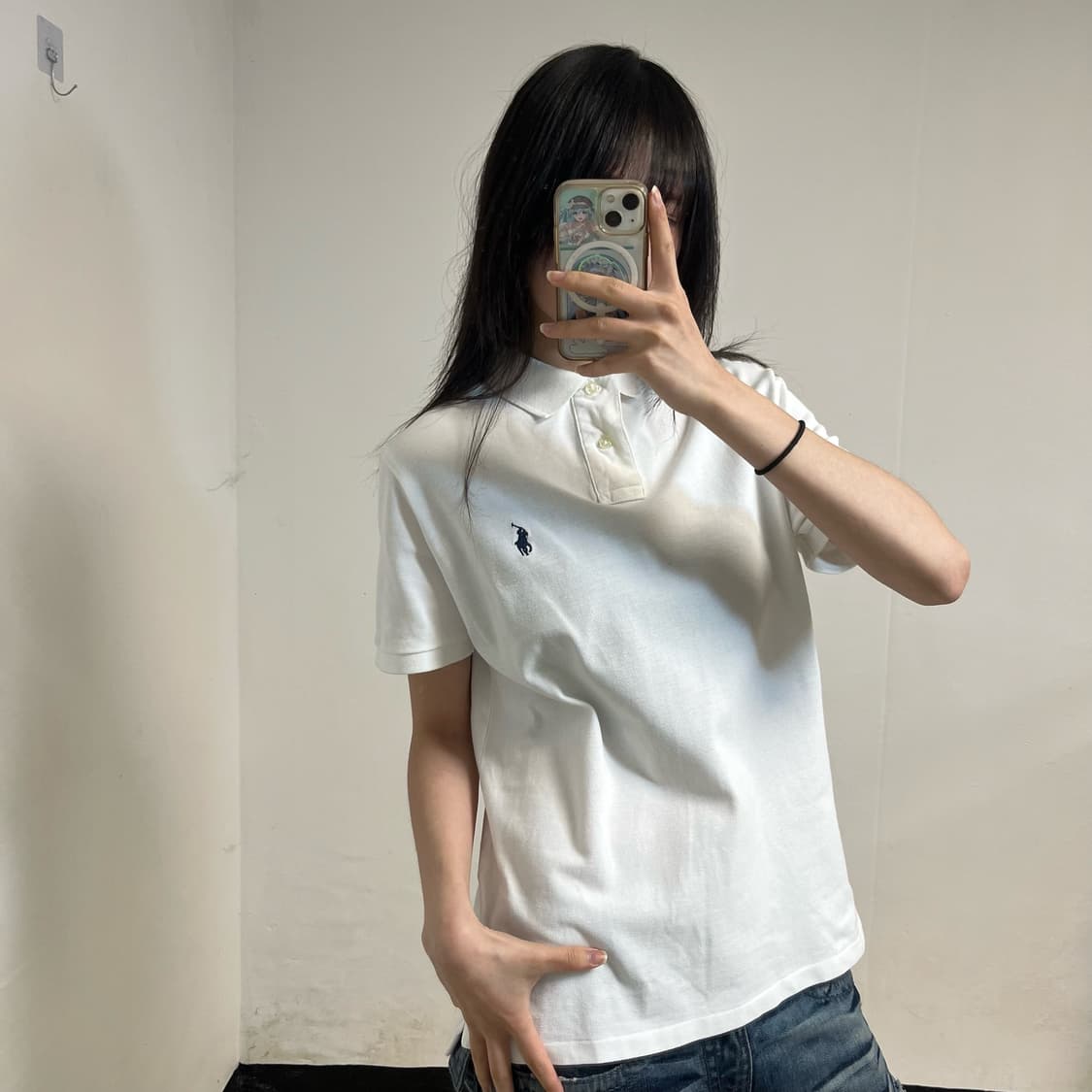 Polo Ralph Lauren White Collar T-Shirt 상품이미지2