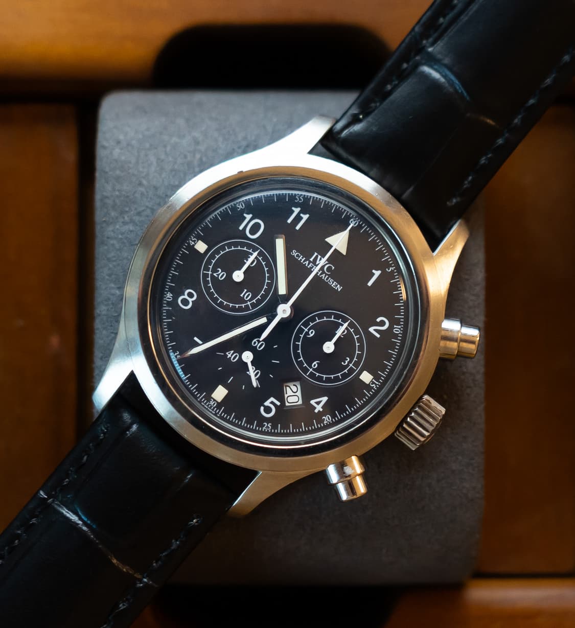 까르띠에 IWC 파일럿 크로노 IW3740 쿼츠 시계 상품이미지1