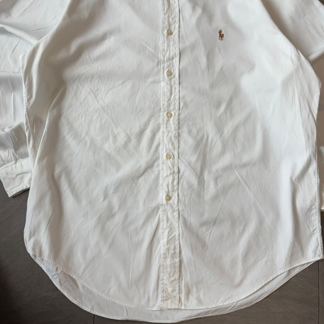 폴로 정품 화이트 멀티 포니 로고 포플린 셔츠 상품이미지4