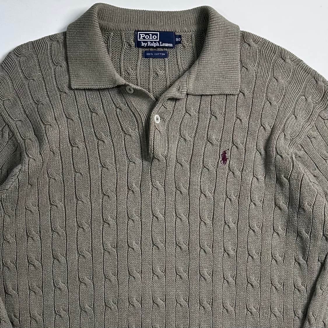 폴로 랄프로렌 케이블 카라 니트   상품이미지2
