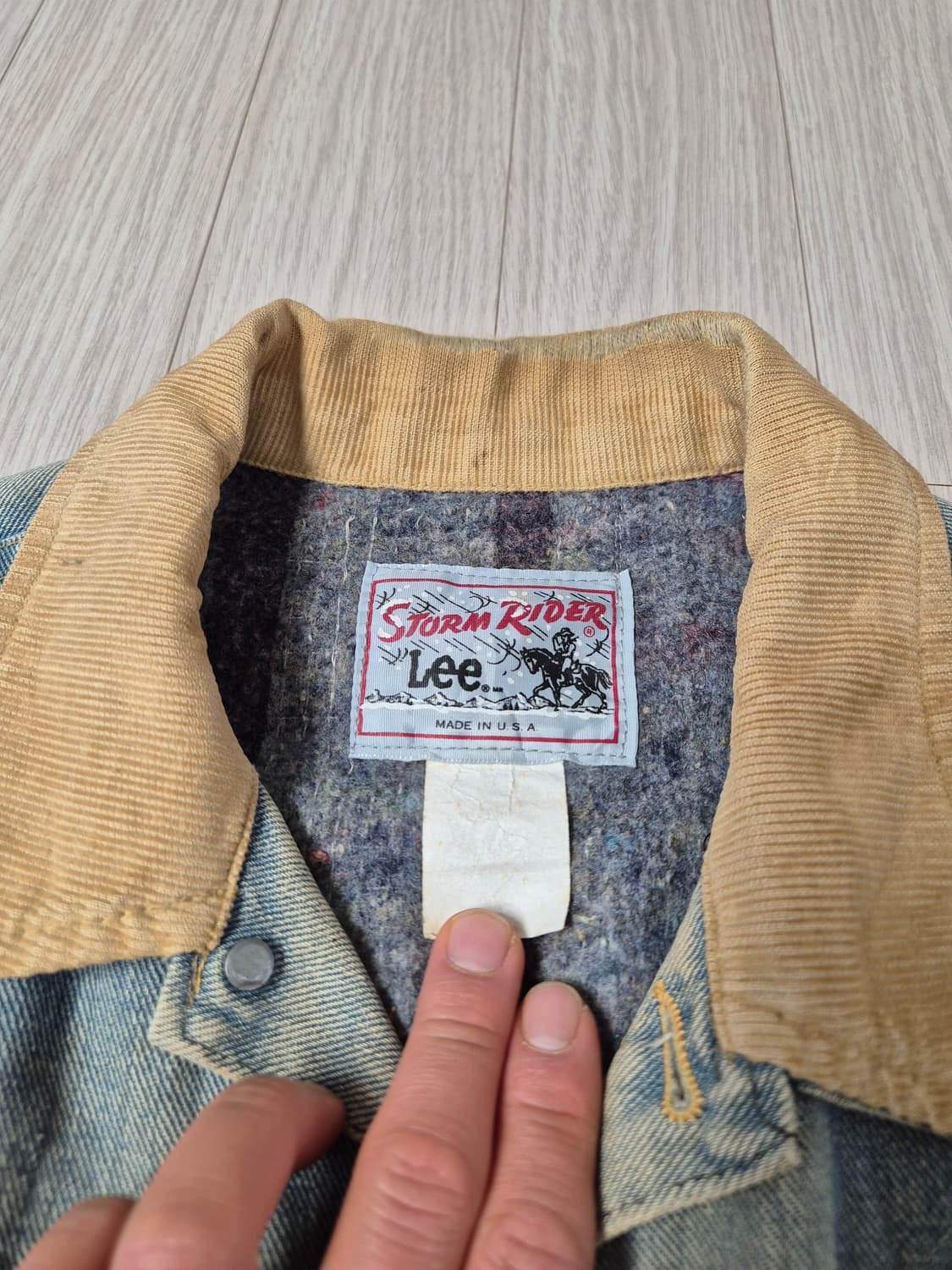 70s USA LEE 리 스톰라이더 101J 데님 자켓 상품이미지5