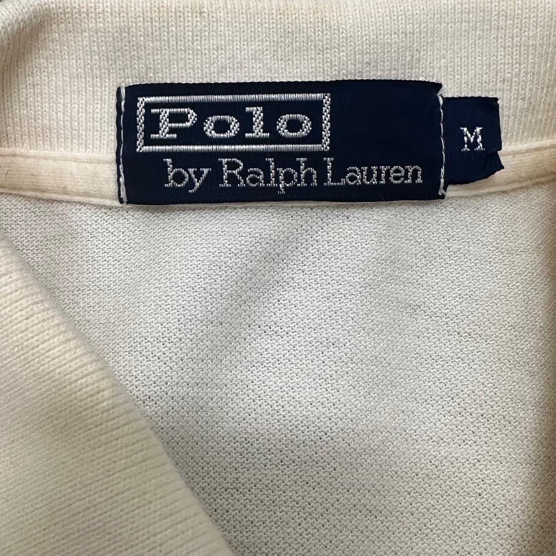 POLO 폴로 랄프로렌 카라티 반팔티셔츠 크림 M 상품이미지3