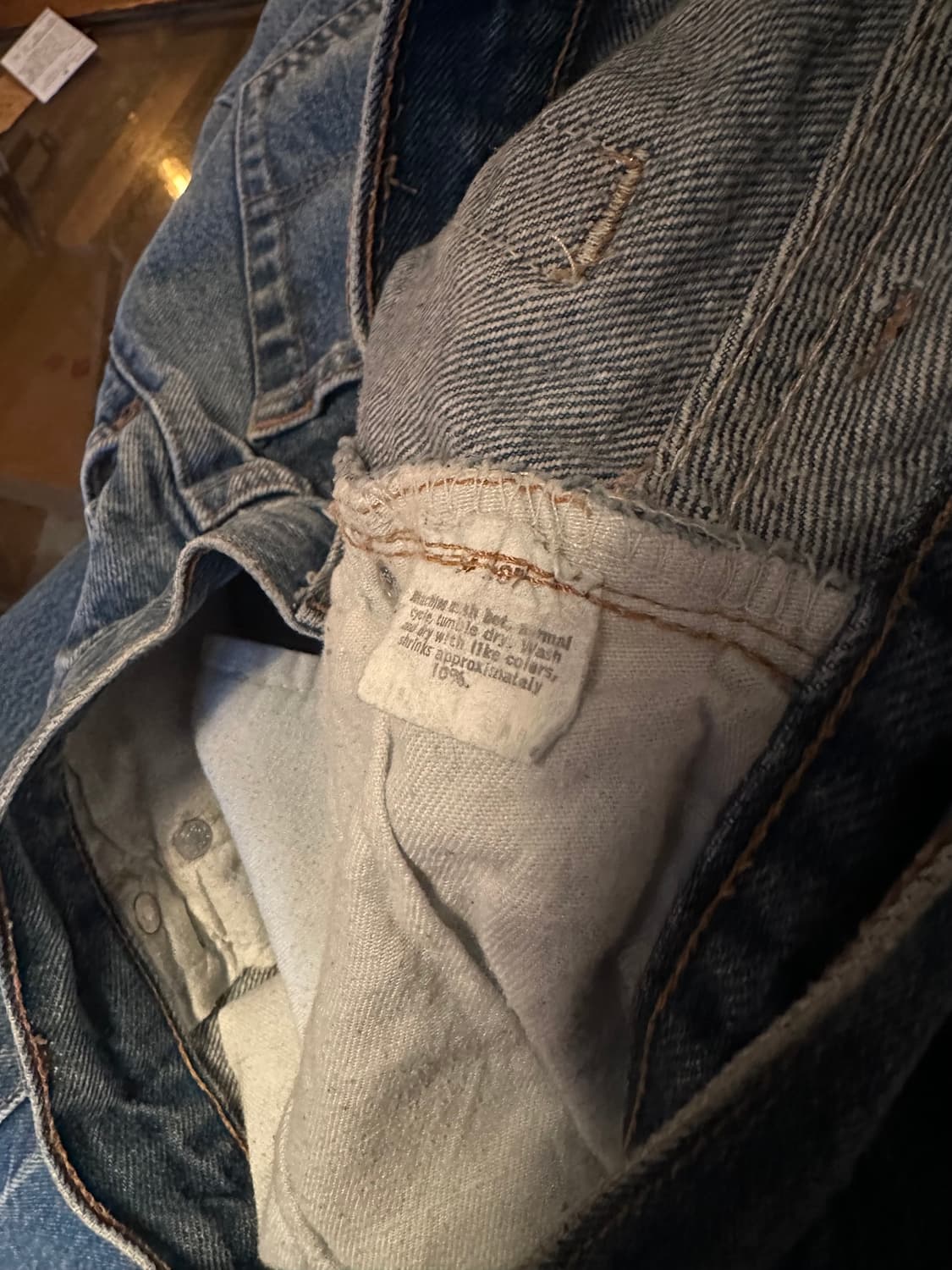 80s USA 빈티지 리바이스 501 이행기 데님 팬츠 상품이미지9