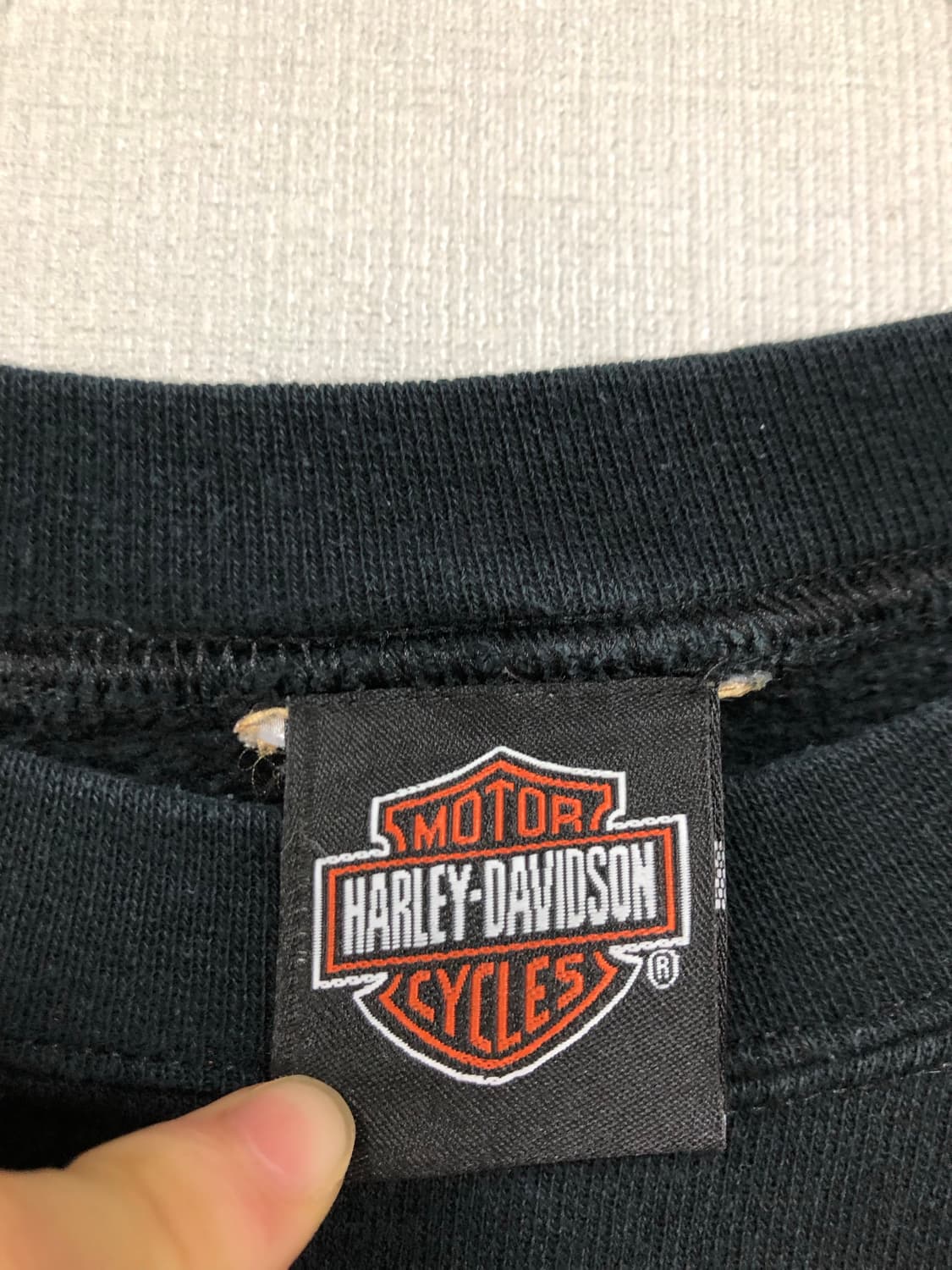 할리데이비슨 빈티지 양면 프린팅 스웻셔츠 맨투맨 _ 블랙 상품이미지8