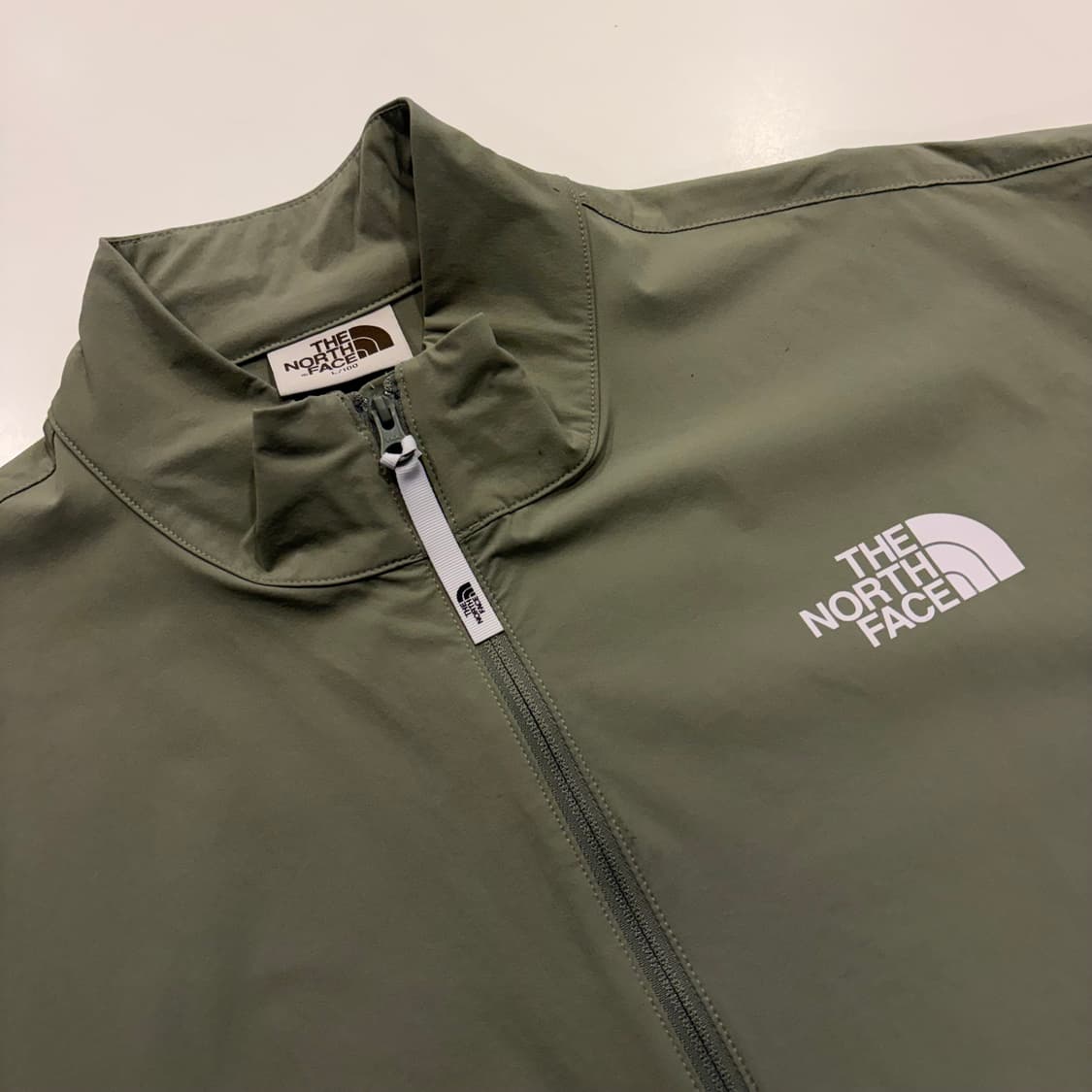 [L] 노스페이스 화이트라벨 나일론 반팔 아노락 카키 C668 상품이미지3