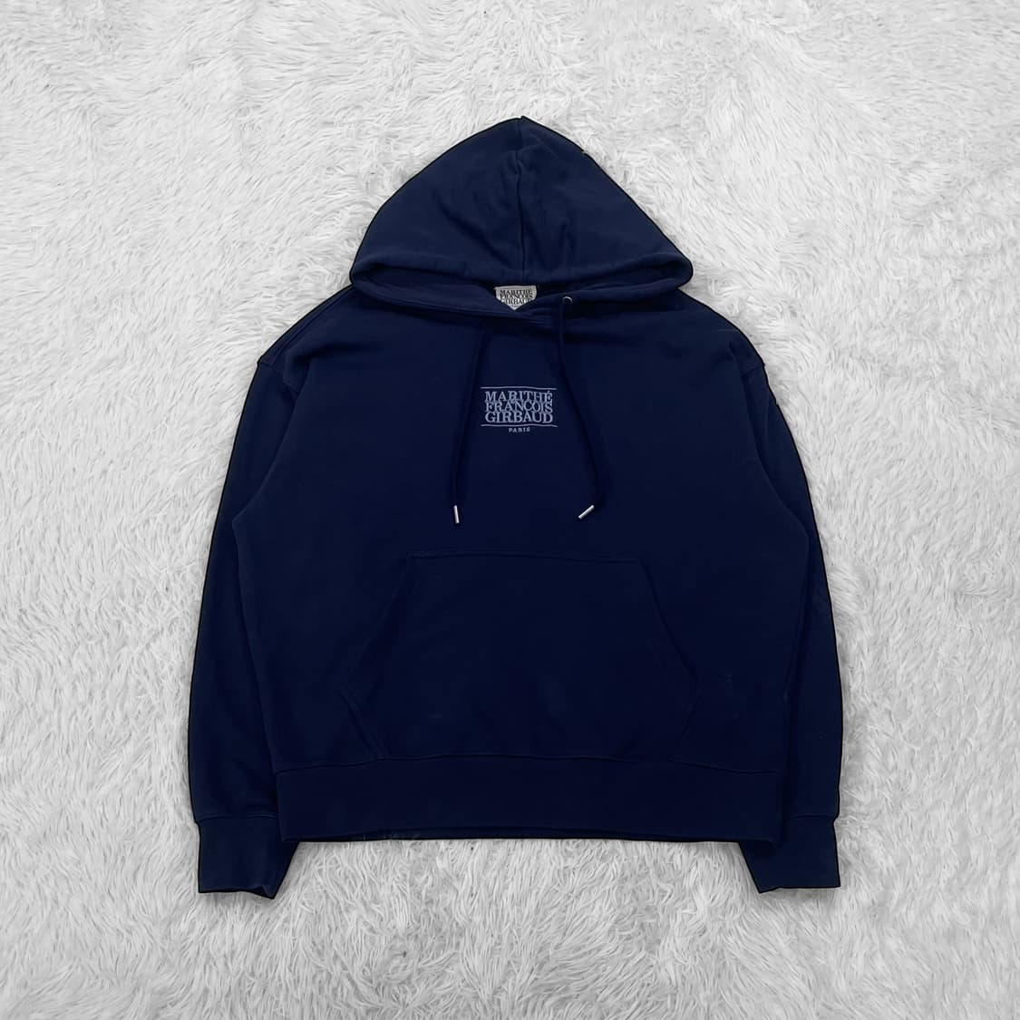 마리떼프랑소와저버 스펠 로고 후드티 네이비 상품이미지2