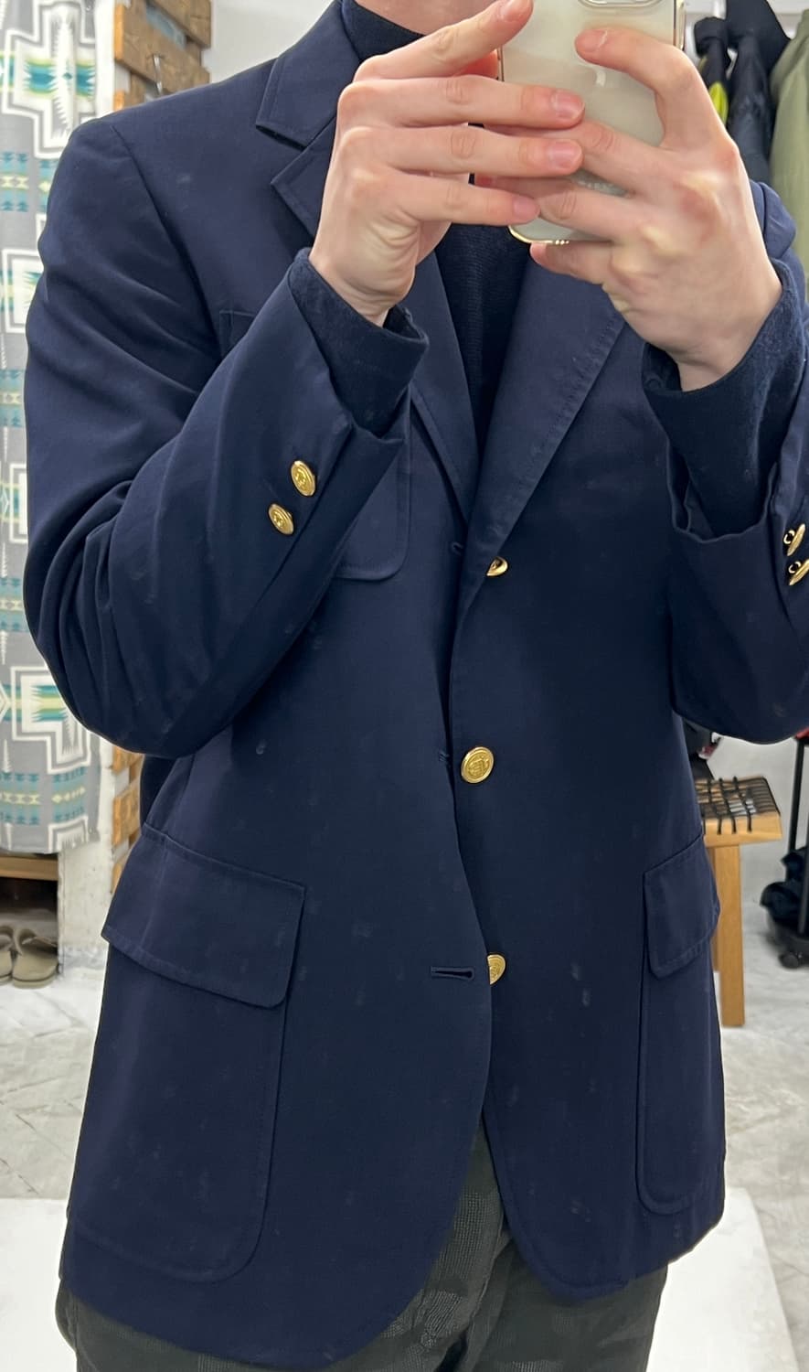 제이프레스 금장 버튼 자켓 상품이미지6