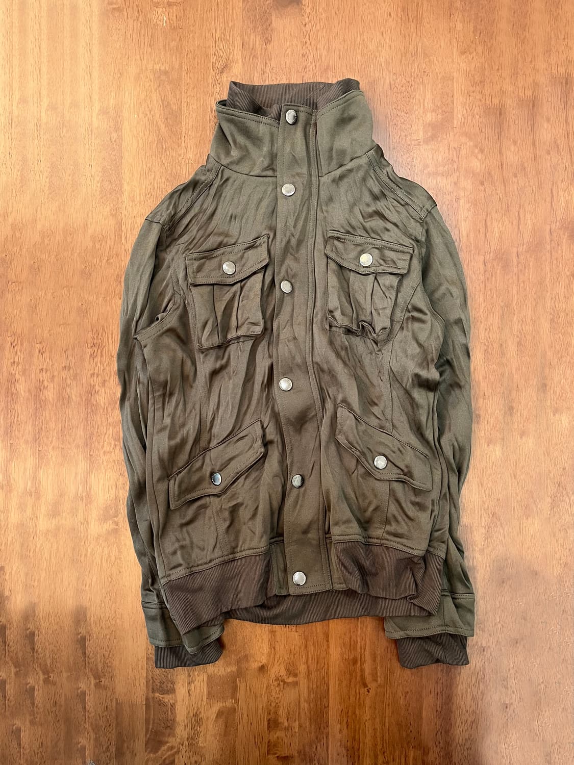 IN THE ATTIC 주름 저지 집업 자켓 상품이미지2