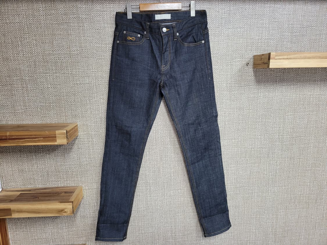 32인치 플랙 베를린 슬림핏 청바지 진청  상품이미지1