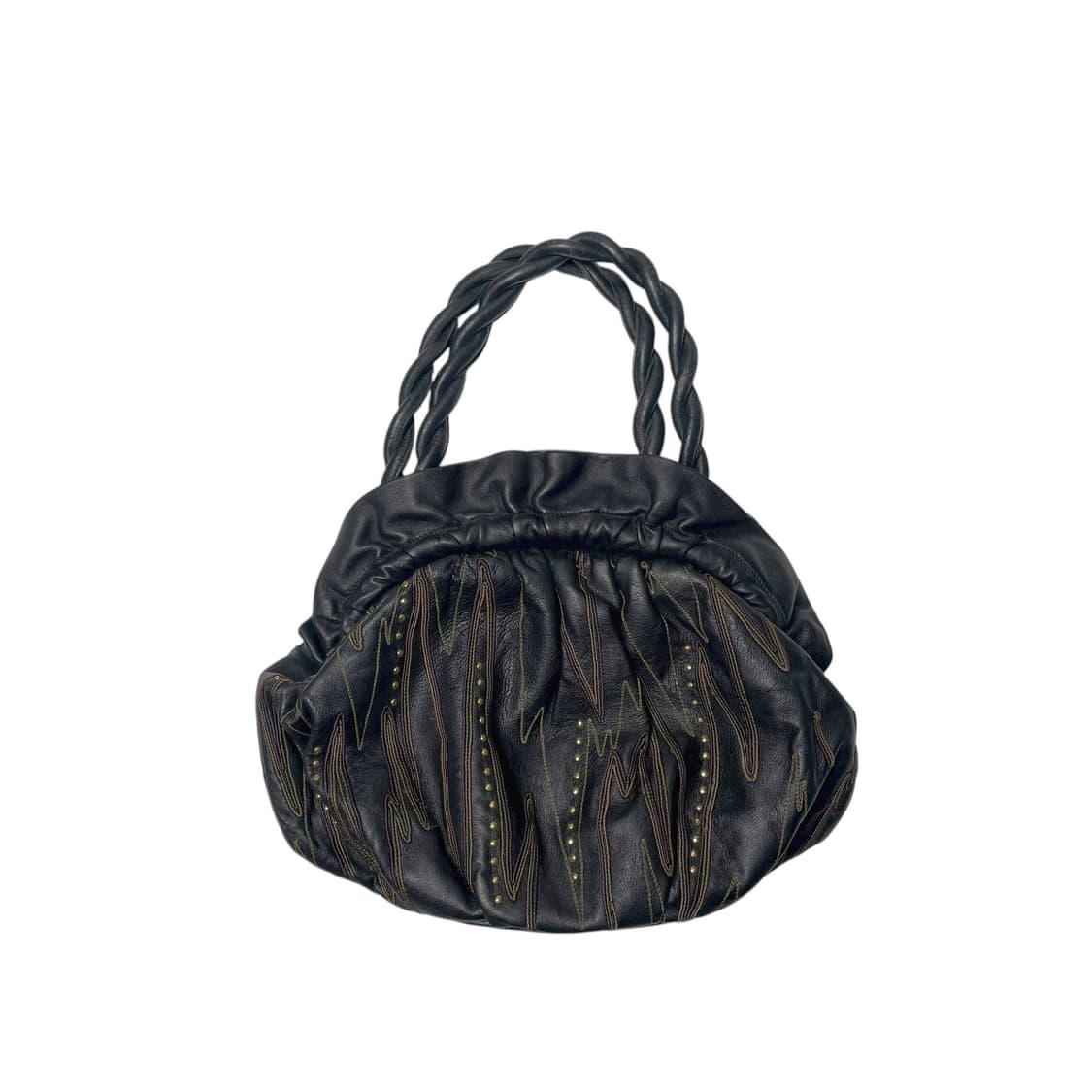 Silvano biagini 번개스티치 비즈 레더백 (italy) 상품이미지1