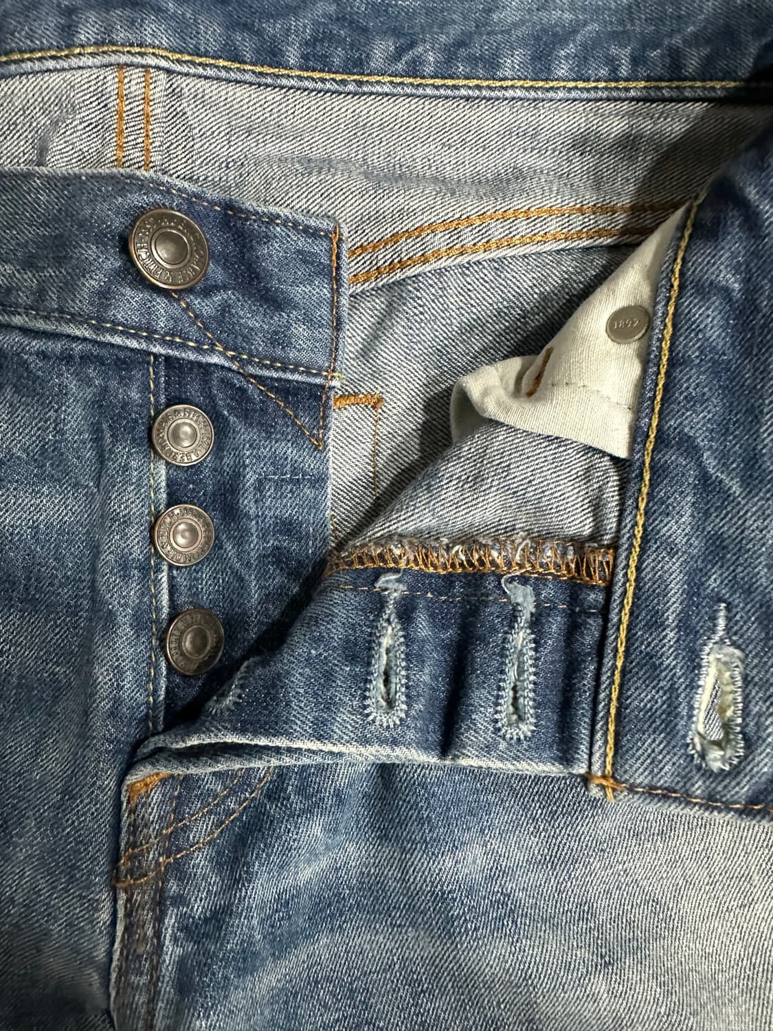 아베크롬비앤피치 Abercrombie & Fitch 버튼플라이 워싱 데님 상품이미지9