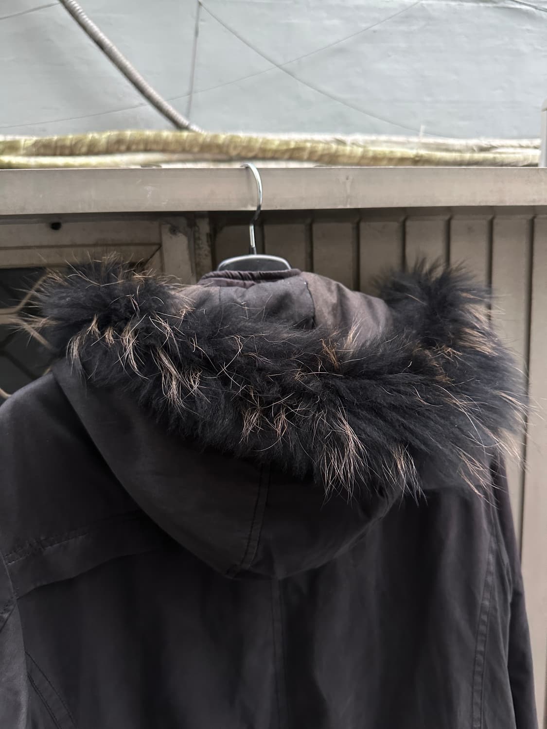 Vintage multi pocket fur hood jacket 상품이미지6